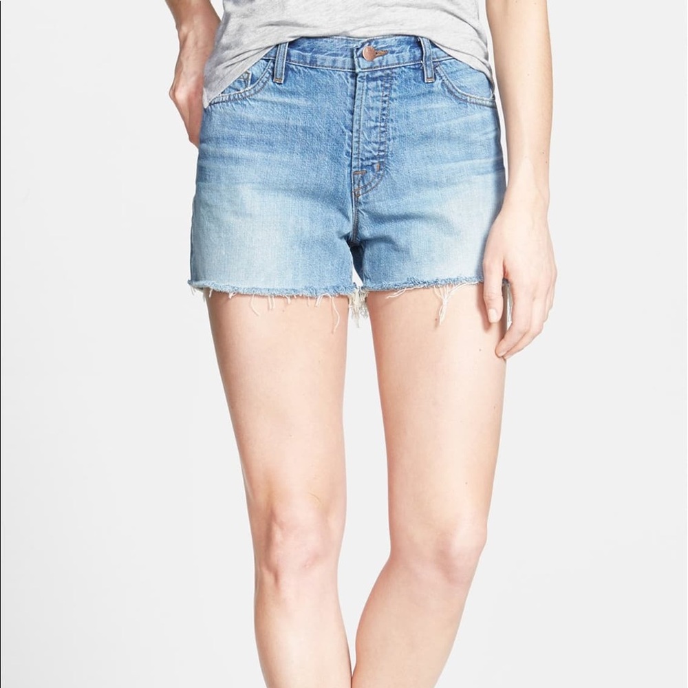 J Brand 'Carly' High Rise Cutoff Shorts, 28